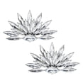 thumbnail image 6 of MLINS Durable Crystal Jewelry for Decor Use Silver Color Adds Charm to Any Occasion 2 Pieces, 6 of 8