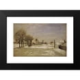 thumbnail image 2 of Carl Skånberg 18x13 Black Modern Framed Museum Art Print Titled - Winter. View of Eriksberg, Stockholm (1880), 2 of 5