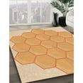 thumbnail image 2 of Ahgly Company Indoor Round Patterned Neon Orange Area Rugs, 5' Round, 2 of 6