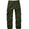 thumbnail image 4 of FEN AI Men's Ripstop Work Pants with Multi Pockets Baggy Casual Trousers Fishing Hiking Cargo Pants (No Belt), 4 of 11