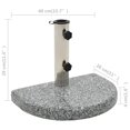 thumbnail image 3 of Base para sombrilla VidaXL Granite, 10 kg, con soporte ajustable, 3 of 5