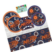 Nerf Birthday Party Supplies Pack for 16 - Lunch and Dessert Plates, Napkins,...
