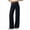 Dark Blue, variant on Womens Horizontal Striped Wide Leg Pants Wrap Tie Side High Waist Full Length Lightweight Wrinkle Friendly Loose Flowy Casual Vacation Trousers
