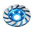 thumbnail image 4 of Disco de amolar de diamante de 100 mm para pulir piedra y hormigón, color azul., 4 of 12