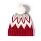 thumbnail image 1 of Sombreros de invierno para hombres y mujeres, sombrero de lana a rayas con bolas de pelo, sombrero de punto grueso cálido para exteriores para otoño e invierno para mujeres Fridja nalpqowj1700, 1 of 5