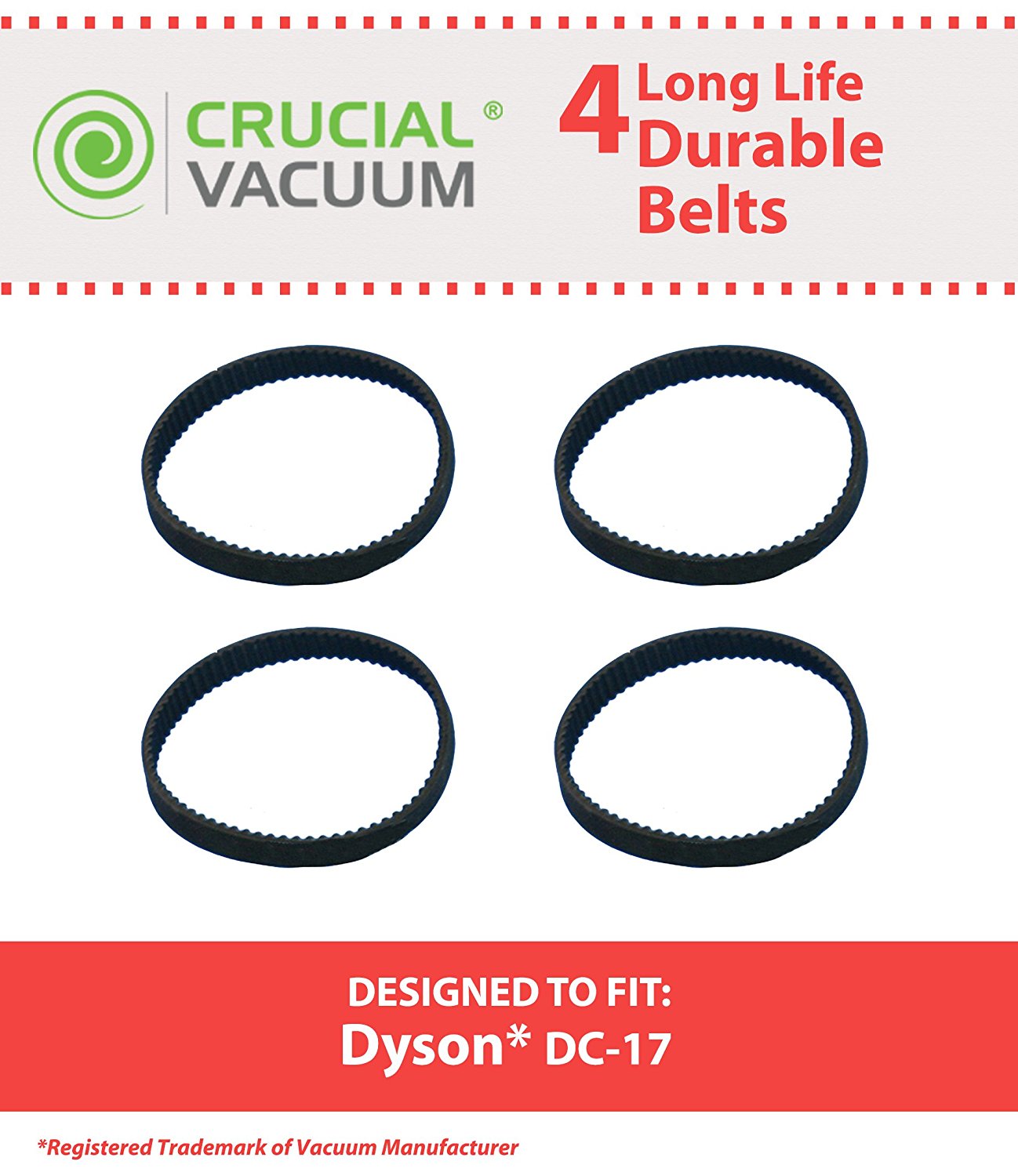 Non-Stretch Flat Vacuum Cleaner Belts 