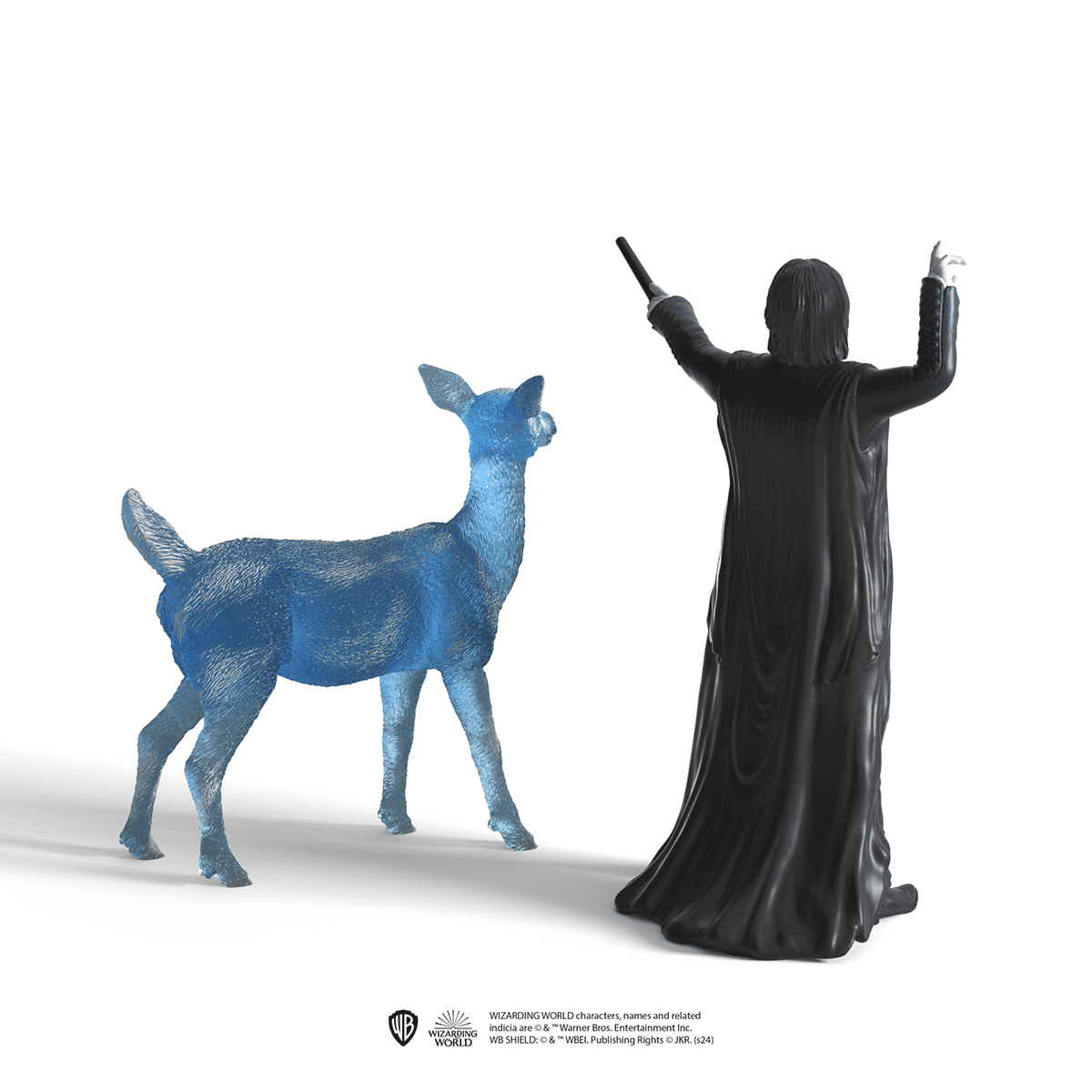 Schleich Harry Potter - 2 PC Professor Snape and Patronus Deer Figurines - Wizarding World Toys for Kids and Adults Ages 6+ | 42683