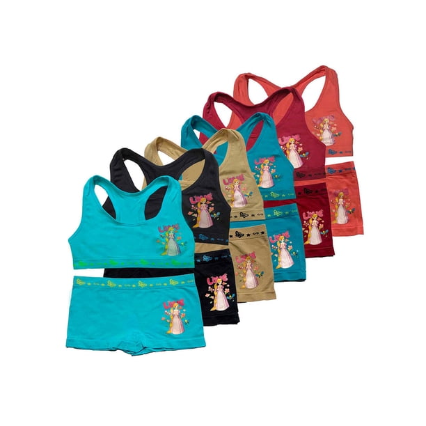 Pack 6 Coordinados Niña Panty y Top Con 6 Fiderentes Divertidos Diseños Tatys Fashion 332425