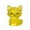 Yellow, variant on Glow In The Dark Mini Resin Animals Figurines Cute Decorative Ornaments For Dollhouse Fairy Garden Aquarium Desktop