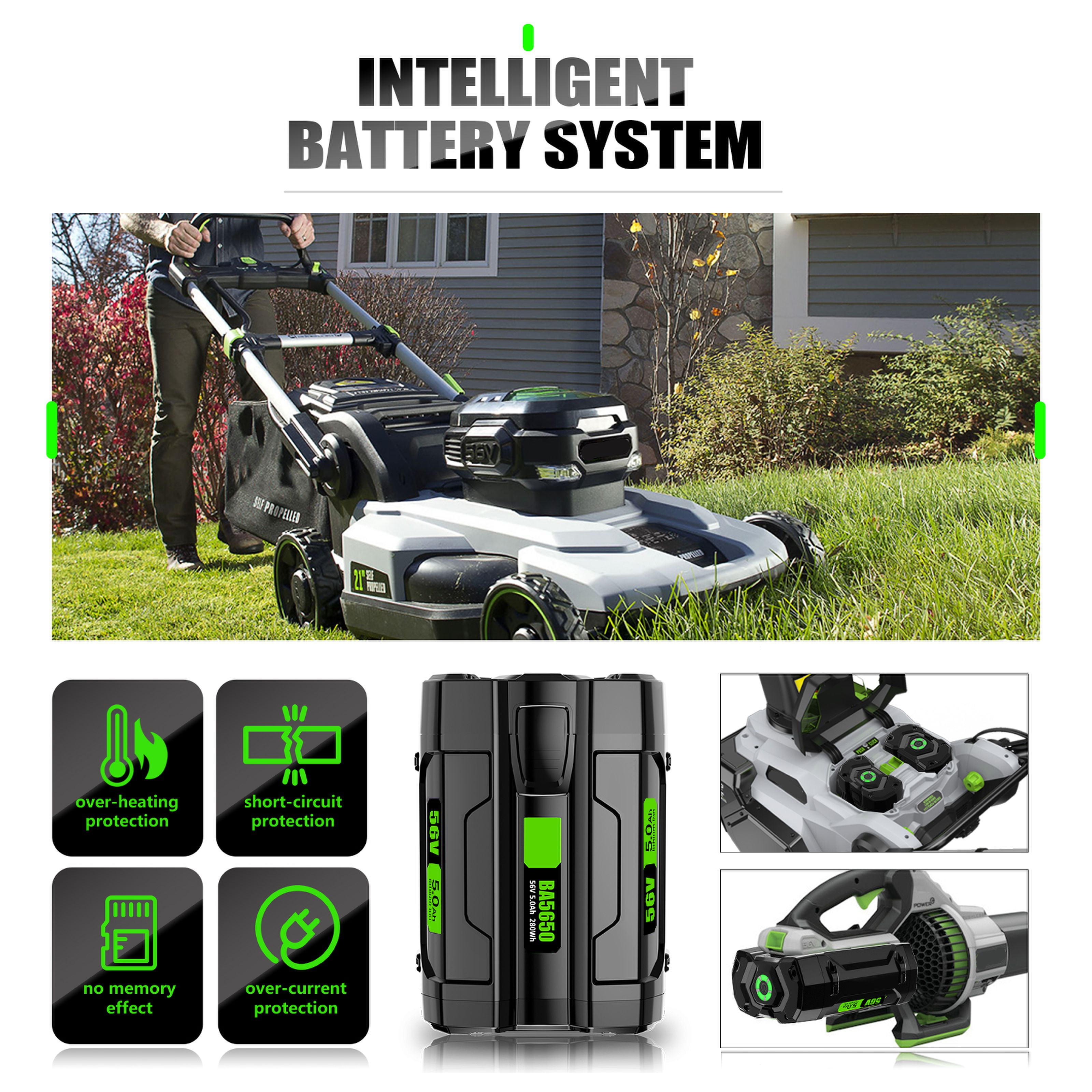 TenHutt 3.5Ah Replacement Battery for Ego 56V Battery Lithium-Ion Compatible with Ego 56V Cordless Power Tools