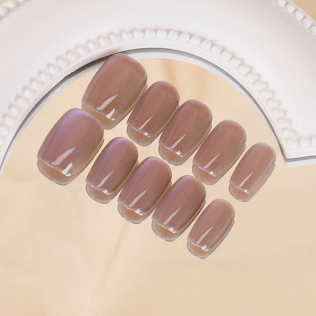 Use uñas hechas a mano flash arco manicura terminado pegatina de uña desmontable uña postiza pieza de uña