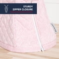 thumbnail image 4 of KITCHENAID Fitted Tilt-Head Ticking Stripe Stand Mixer Cover with Storage Pocket, Quilted 100% Cotton, Hibiscus Pink, 14.4"x18"x10", 4 of 10