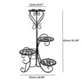 thumbnail image 2 of 31 Inch 4 Tier Stainless Steel Plant Stand Rack，Planter Flower Pot Shelves Garden Display Storage Holder ，Indoor Outdoor Garden Home Decor, 2 of 10