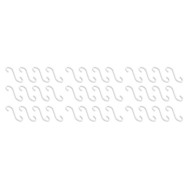 kurtrusly 12 Pieces S Hooks Household ple Kitchen Storage Shelf Room Organizer Holder Convenient Sundries Hangers for Home Using Silver 3Set