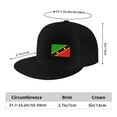 thumbnail image 3 of Flat Bill Visor Classic Snapback Hat St.Kitts And Nevis Large Flag Adjustable Style Baseball Cap, 3 of 7