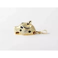 thumbnail image 4 of Lakshya Jewel LLC 14K Yellow Gold Plated 3Ct Round Cut CZ Panther Pendant, 4 of 5