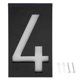 thumbnail image 1 of Outdoor Solar LED Light Sign, Address Light for Hotel Store Door (Number 4), 1 of 1