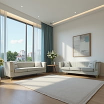 Newest 82.67" Beige Velvet Chesterfield Sofa Set of 2 - Mid-Century Modern 3-Seater with Gold Legs for Primary Living Space​