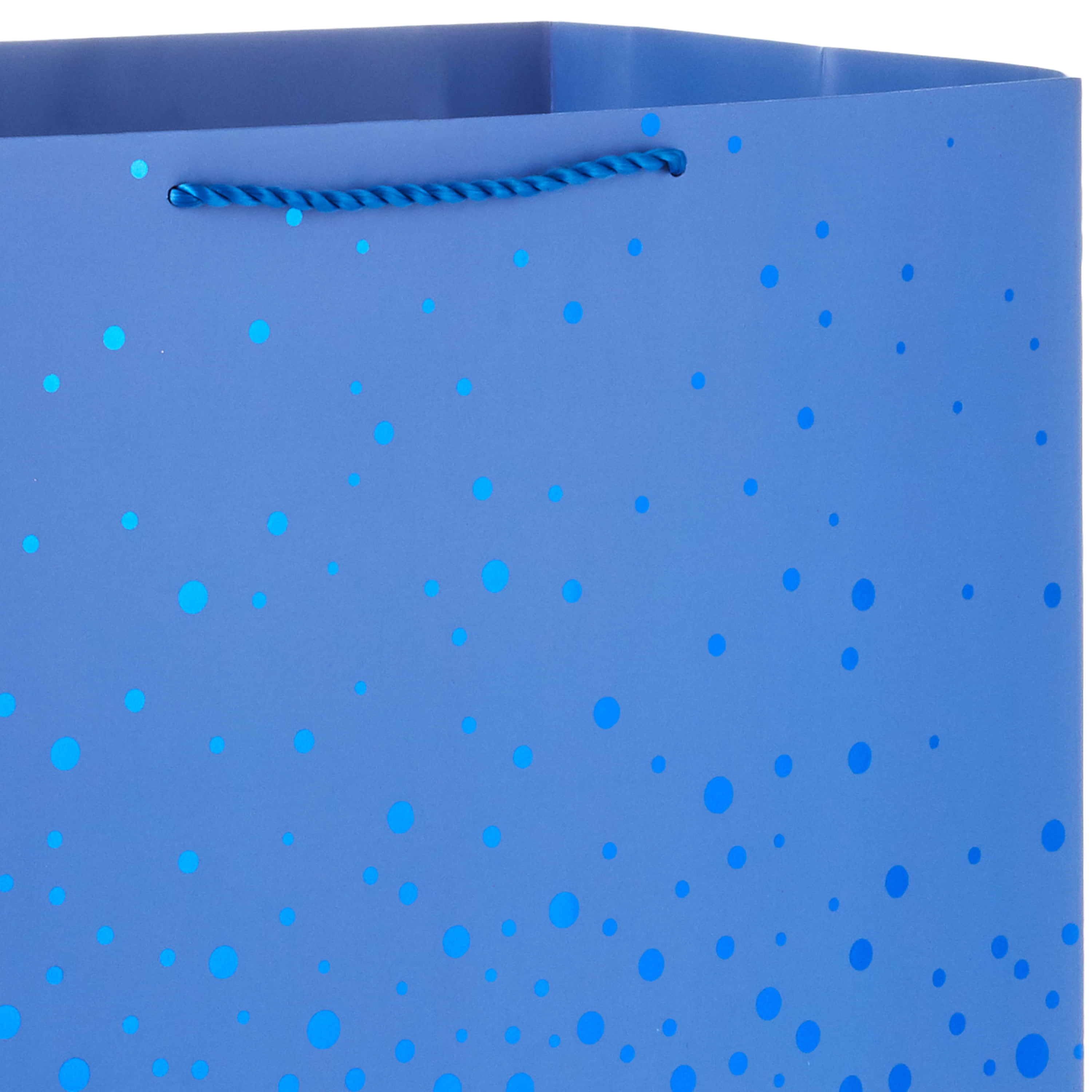 Hallmark Jumbo Gift Bag (Blue with Cascading Blue Foil Dots)