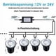 thumbnail image 3 of Foco empotrable de suelo con 6 LED, luz empotrada de suelo de 3 W para exteriores, lámpara de pie para exteriores, 12 V-24 V CC, acero inoxidable redondo, blanco cálido, 3 of 5