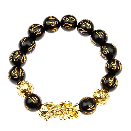 Feng Shui Obsidian Pixiu Bracelet Attract Wealth /& Good Luck Jewelry Chic l