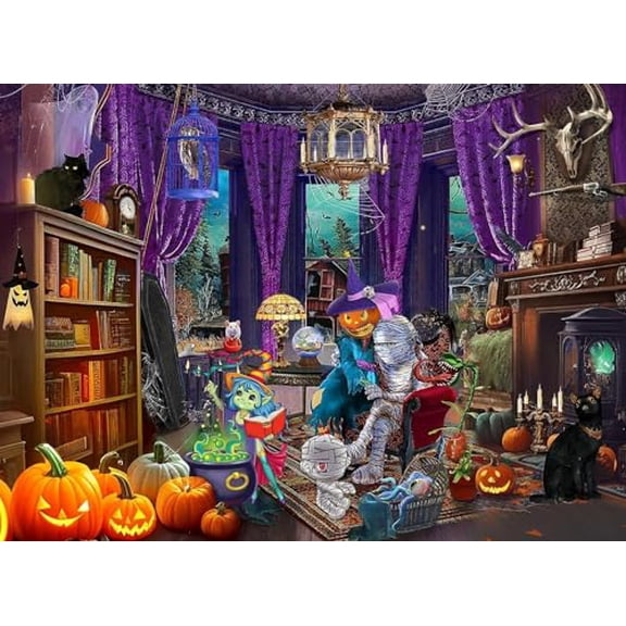 wooden puzzle Magical Library Interior Intelligent Game Fit togather a magic Art for home Decoration or Prensent 500 pieces