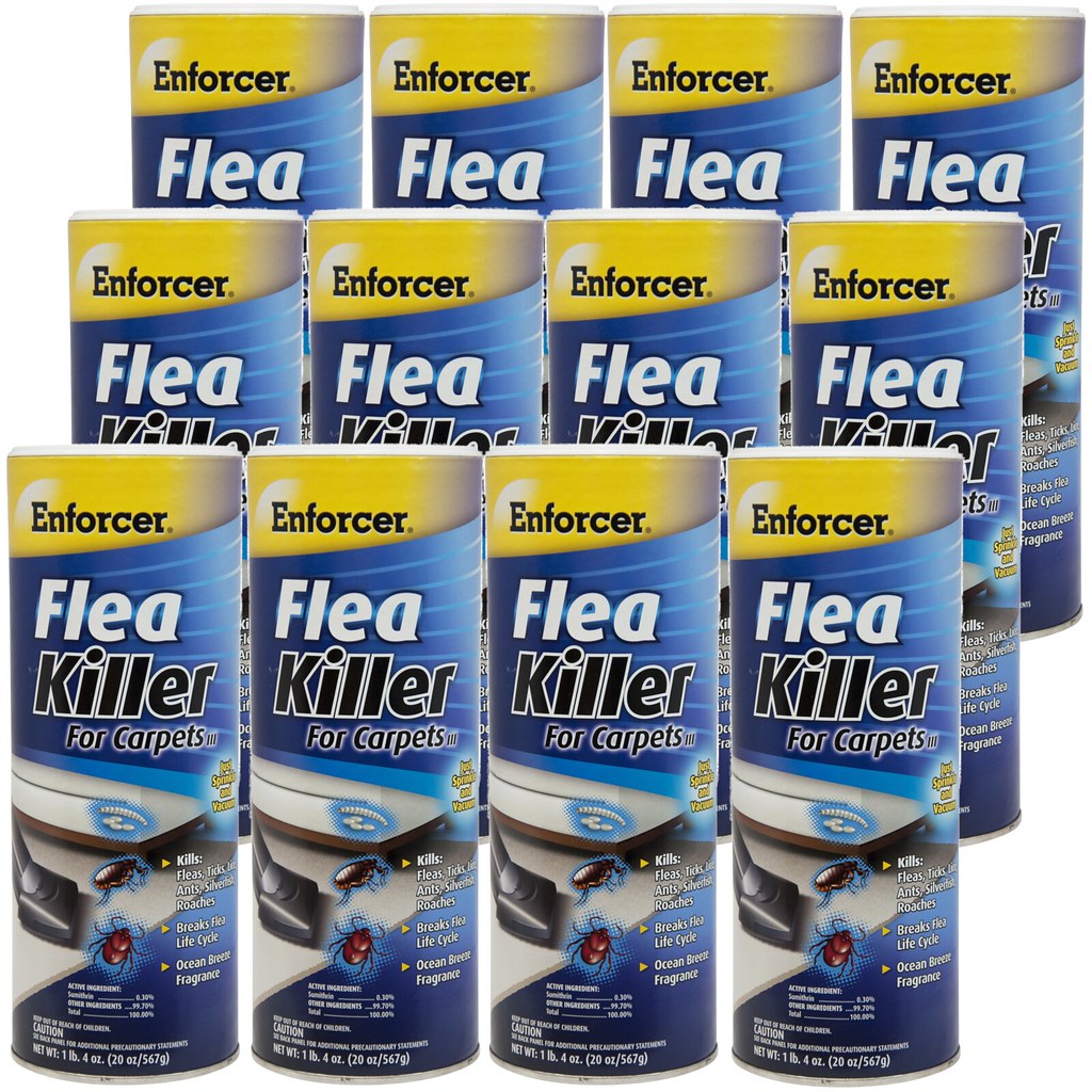 Enforcer Flea Killer for Carpet Fresh Linen 20 Ounce EFKIR203 (Case of 12)