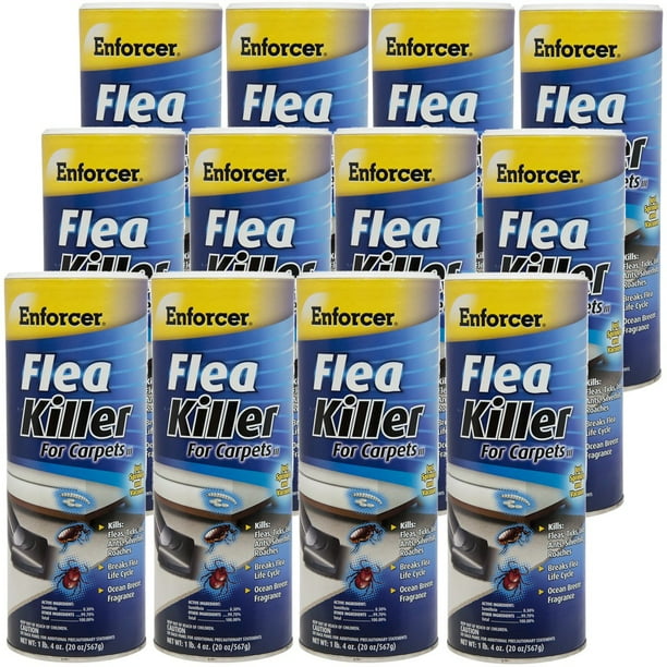 Enforcer Flea Killer for Carpet Fresh Linen 20 Ounce EFKIR203 (Case of