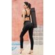thumbnail image 4 of Pantalones de yoga de cintura alta con bolsillos, control de barriga, pantalones de entrenamiento para mujer Leggings de yoga elásticos en 4 direcciones con bolsillos Xemadio LRWJ017-5, 4 of 4