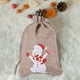 thumbnail image 3 of Bolsas Navideñas De Yute Y Lino, Bolsas De Regalo Con Cordón De Yute Y Lino Para Dulces Y Obsequios Navideños, 3 of 5