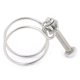 thumbnail image 2 of 10pcs Abrazadera de tornillo del tubo de manguera de 45 mm de diámetro de cable de sujeción de cable doble bomba apretada Unique Bargains abrazaderas de manguera de trinquete, 2 of 3
