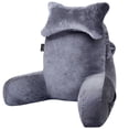 thumbnail image 1 of Almohada de lectura SLIGUY para sentarse en el sofá de la cama de un adulto, color gris oscuro, 1 of 6