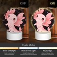 thumbnail image 3 of Balery Cute Axolotl Sakura Blossoms A Pattern Acrylic Night Light Gift with 3 Color ModesTouch-Sensitive LED Lamp Perfect Gift for Mother's Day, Birthday, or Christmas, 3 of 9