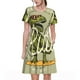 thumbnail image 1 of Easygdp Dinosaur para Vestido Transpirable de Mujer, Vestido Suelto de Manga Corta con Pliegues y Bolsillos para el Verano, 1 of 6