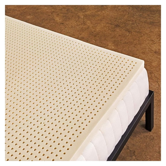 Pure Green Natural Latex Mattress Topper - Soft - 1 Inch - Twin XL Size (GOLS Certified Organic) 1" Topper