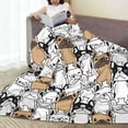 thumbnail image 6 of Pofeuu French Bulldog 2 Print Ultra-Soft Micro Fleece Blanket,for Bed Or Sofa,All Season Throw Blankets Flannel Blanket-60"x50", 6 of 7