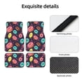 thumbnail image 4 of Yiaed Donuts1 Print Carpet Floor Mats for Cars, Auto Accessories Front & Rear Car Floor Mats Car Floor Foot Mat Sets of 4 Pieces, 4 of 7