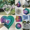 thumbnail image 2 of Carillón de viento giratorio 3D de metal, artesanía de acero inoxidable, decoración de feng shui, giro de viento dinámico, 2 of 5
