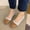Brown, variant on Womens Velvet Flats | Color Block Comfortable Ballet Flat Slip On Shoes for Everyday Casual in Mint Green,Size 9