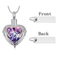 thumbnail image 5 of Cremation Jewelry Angel Wing Heart Urn Necklace for Ashes for Women Memorial Human Pet Ashes Pendant, 5 of 8