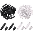 thumbnail image 1 of SHISUYAN 100pcs Plastic Badge Strap Clips Clear Clips for Card Holder Lanyards Key Rings Crafts, 1 of 6