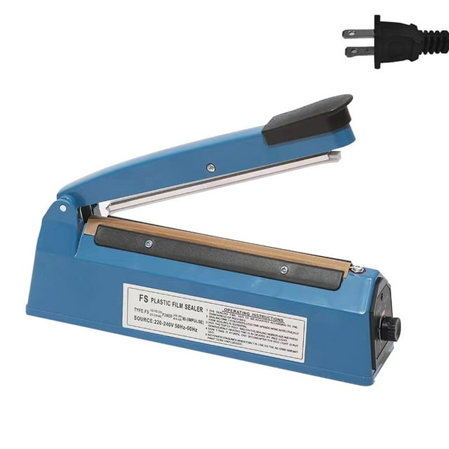 Amdohai Hand Sealer Machine PP/PE Bag Sealer 8 Temperature Modes Quick Heating Plastics Bag Sealer Heat Sealing Machine Food Packing Machine