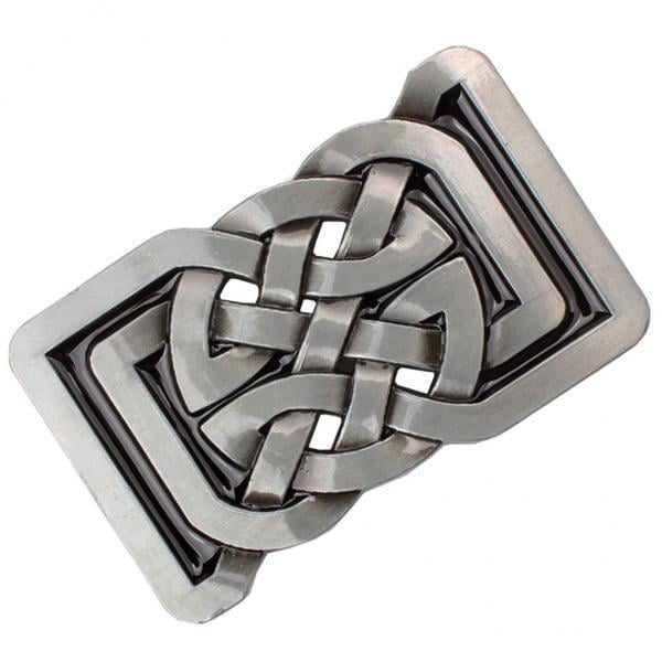 Hebilla de cinturón con patrón celta,Rectángulo,Aleación de zinc,Metal,occidental,Vaquero,,Rodeo,indio,Clásico,Novedad,Clásico Hugo Hebilla de cinturón con patrón celta