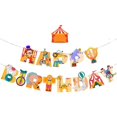 thumbnail image 1 of 1pc Chic Clown Theme Paper Banner Carnival Party Banner Hanging Decoration, 1 of 2