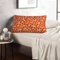 thumbnail image 6 of Sikiie Pizza Print Plush Pillow Cover, Wrinkle-proof and Stain-resistant Pillow Protector without Pillow Core, Home Decoration-14"x20", 6 of 6