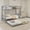 Silver(with Trundle), variant on Harper & Bright Designs Twin Over Twin Bunk Bed with Ladder, Metal Bunk Bed Frame with Guardrail for Boys Girls, Convertible 2 Beds, Silver