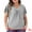 Grey, variant on DARING DIVA Women's Plus V Neck Ruffle T Shirt Tee Tops 1X Purple Red