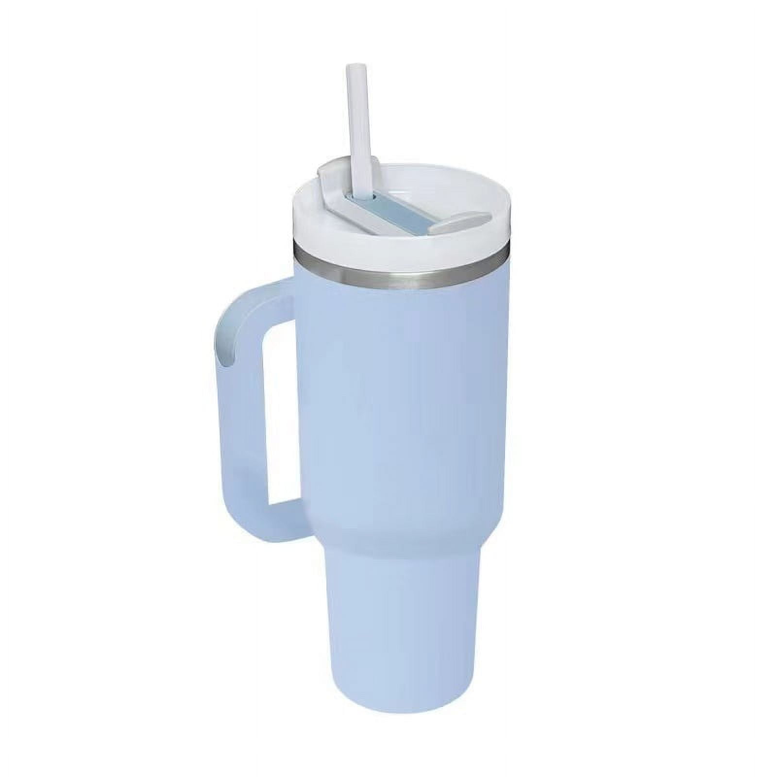40 oz Tumbler with Handle and Straw (RTS4959)