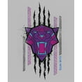 thumbnail image 2 of Girl's Black Panther: Wakanda Forever Geometric Black Panther Icon Scratch Graphic Tee Athletic Heather X Large, 2 of 5