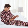 thumbnail image 6 of Salouo Tomatoes Print Button-Front Long Sleeve Pajama Set for Men, Soft 2Pjs Men's Long Sleeve Sleepwear-Large, 6 of 7